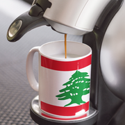 Ceramic Coffee Cup with Flag of Lebanon