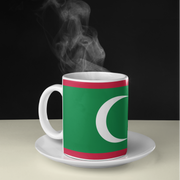 Ceramic Coffee Cup with Flag of Maldives