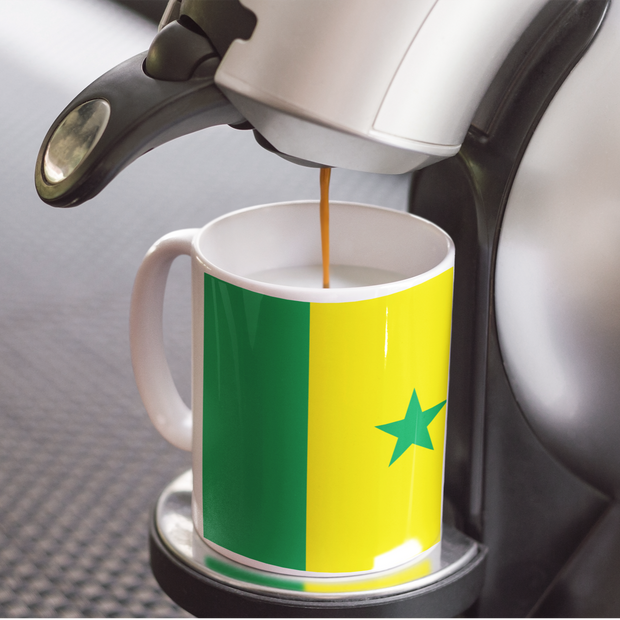 Ceramic Coffee Cups, 11oz with Flag of Senegal