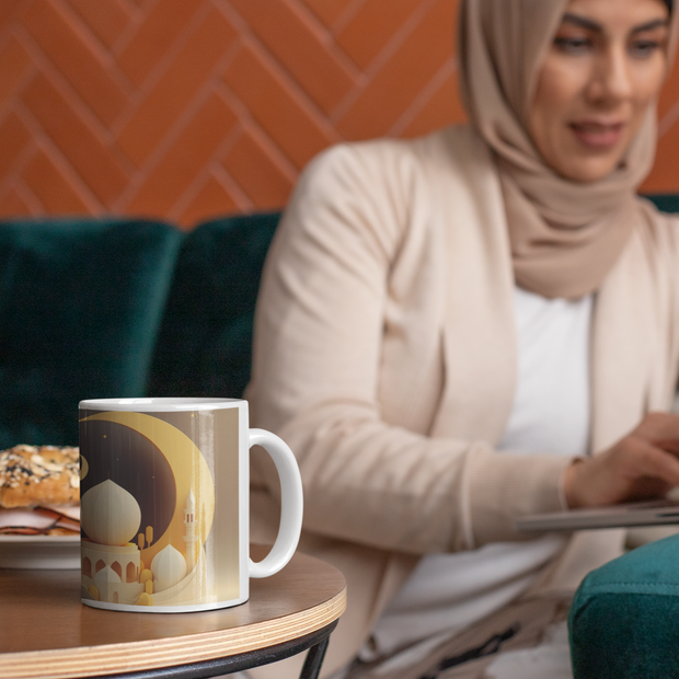 Ceramic Coffee Cups with Animated masjid image