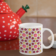 Ceramic Coffee Cups with colorful Islamic Geometric patterns