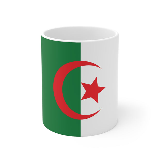 Ceramic Coffee Cups with Flag of Algeria design