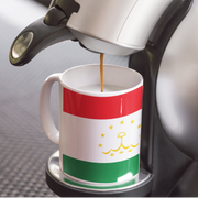 Ceramic Coffee Cups with Flag of Tajikistan