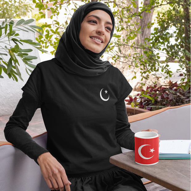 Ceramic Coffee Cups with Turkish National Flag Graphic print