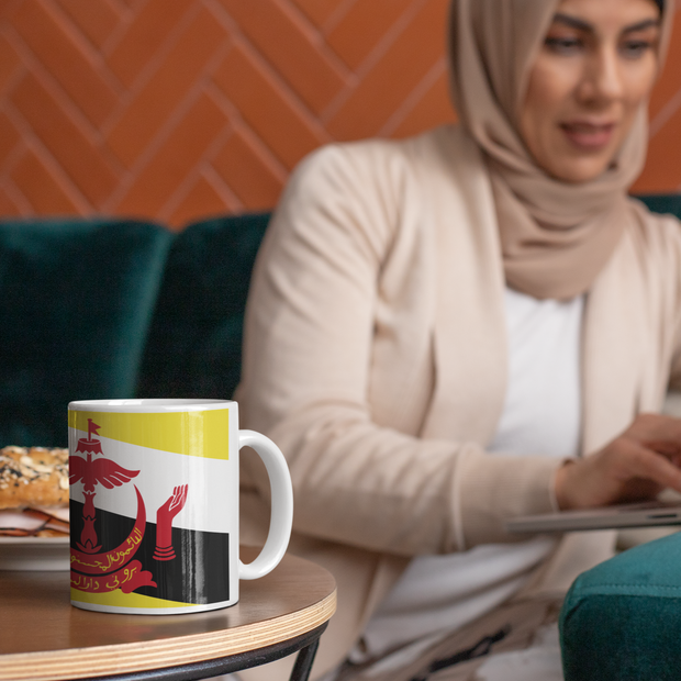 Coffee Cup with Flag of Brunei