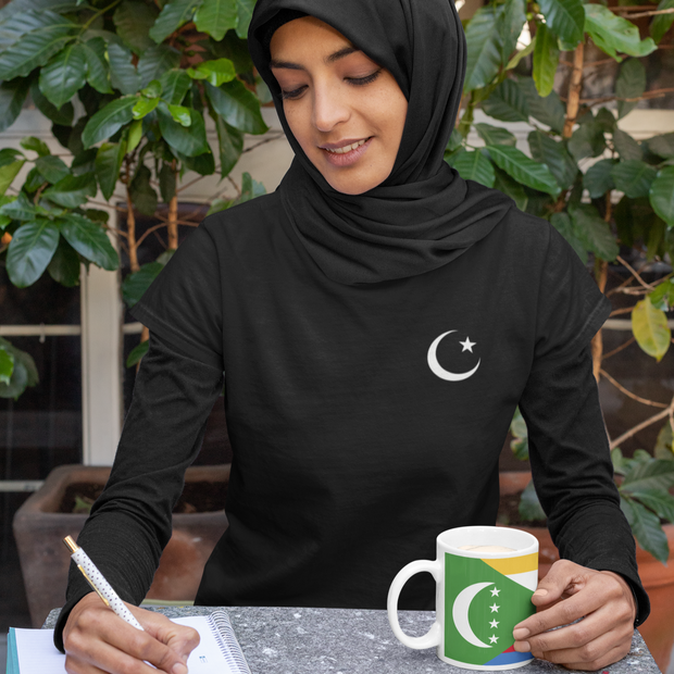 Coffee cup with Flag of Comoros