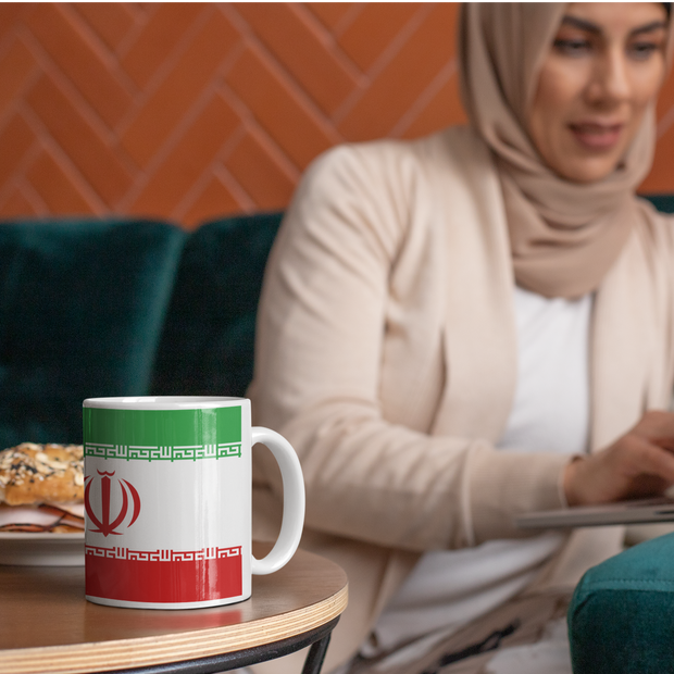 Coffee cup with Flag of Iran