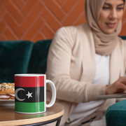 Coffee cup with Flag of Libya