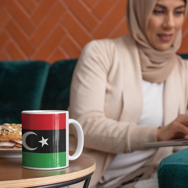Coffee cup with Flag of Libya