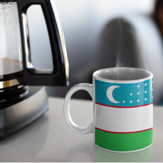 Coffee Mug with flag of Uzbekistan