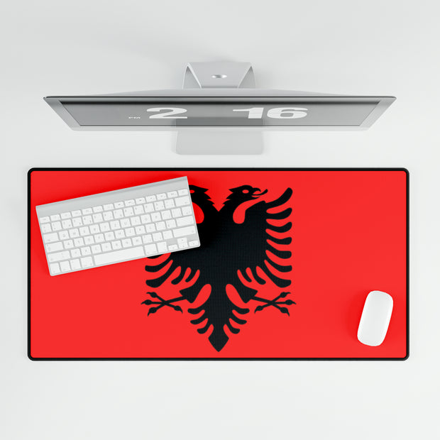 Flag of Albania, Large Mouse pad, Desk Mat