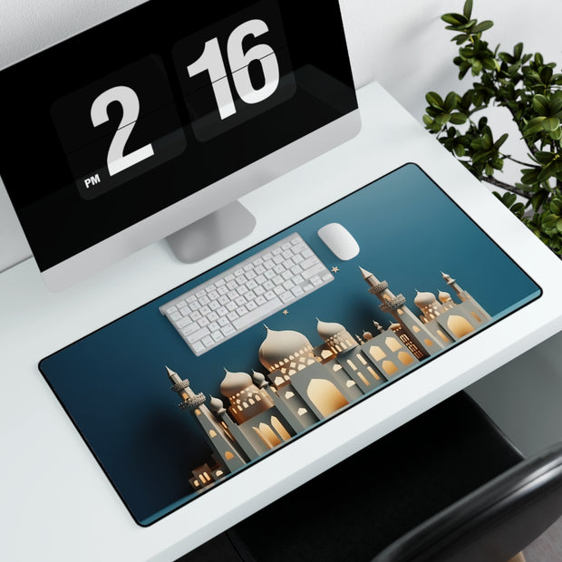 Large Desk Mat with animated 3d Masjid