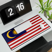Large desk mat with Malaysia flag print