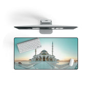 Large mouse pad with image of New Mosque Sharjah,  Dubai