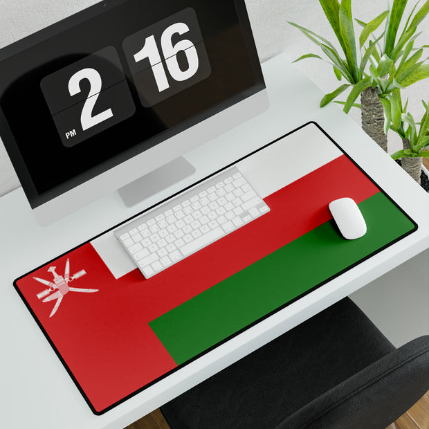 Oman flag desk mat, large desk mat