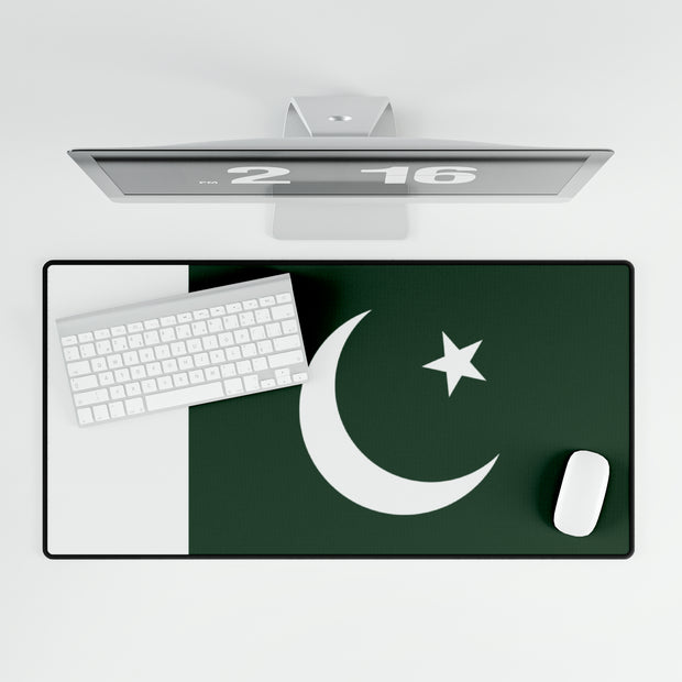 Pakistan flag desk mat, large desk mat.