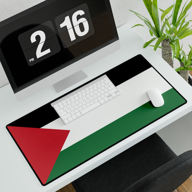 Palestine flag desk mat, Large desk mat