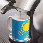 Sublimation coffee mug with Flag of Kazakhstan