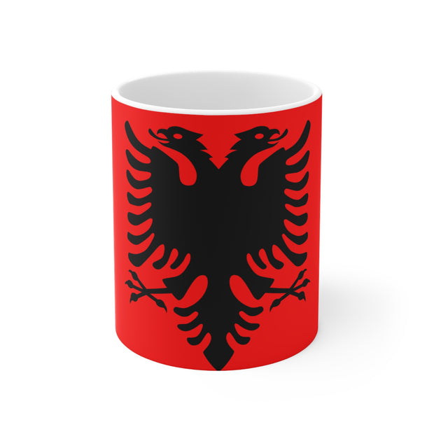 Sublimation Cup with Image of Albanian Flag