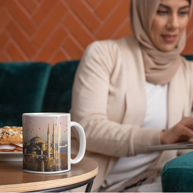 Sublimation mug with Blue Mosque image