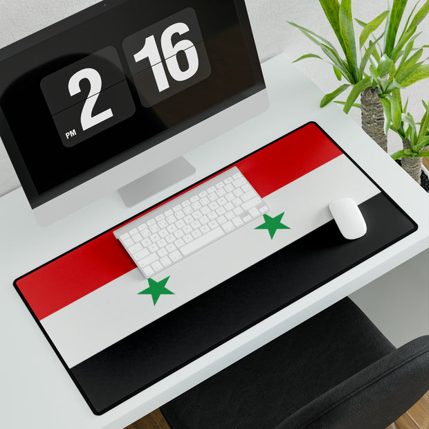 Syria flag desk mat, large desk mat