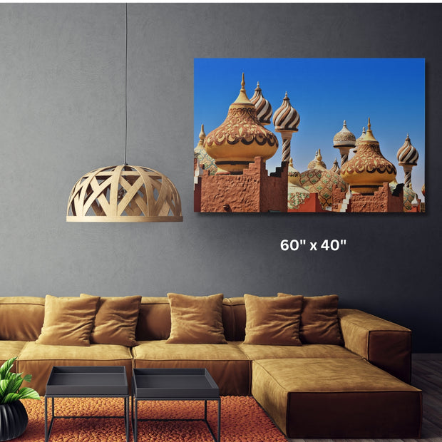 Masjid Traditional Arabic architecture in Egypt Masjid Stretched Canvas