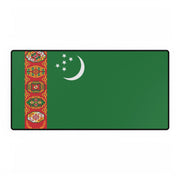 Turkmenistan flag desk mat, large desk mat