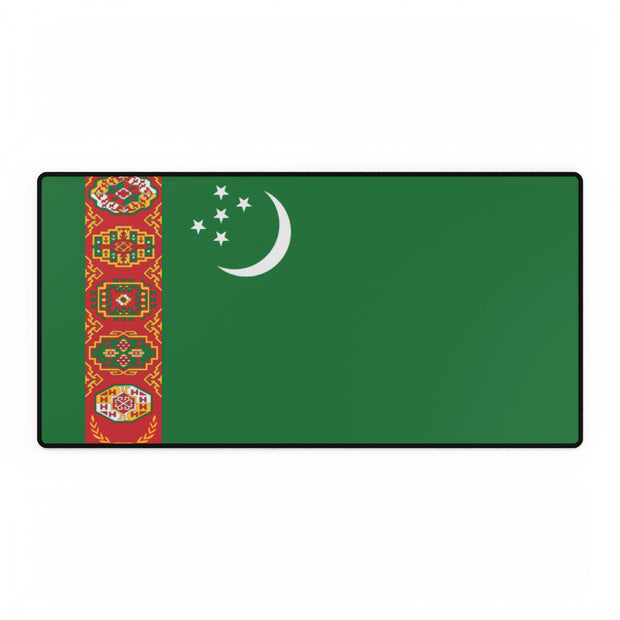 Turkmenistan flag desk mat, large desk mat